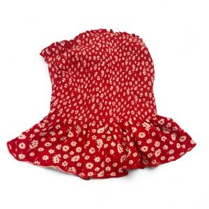 No Boundaries Red and White Striped Tube Top